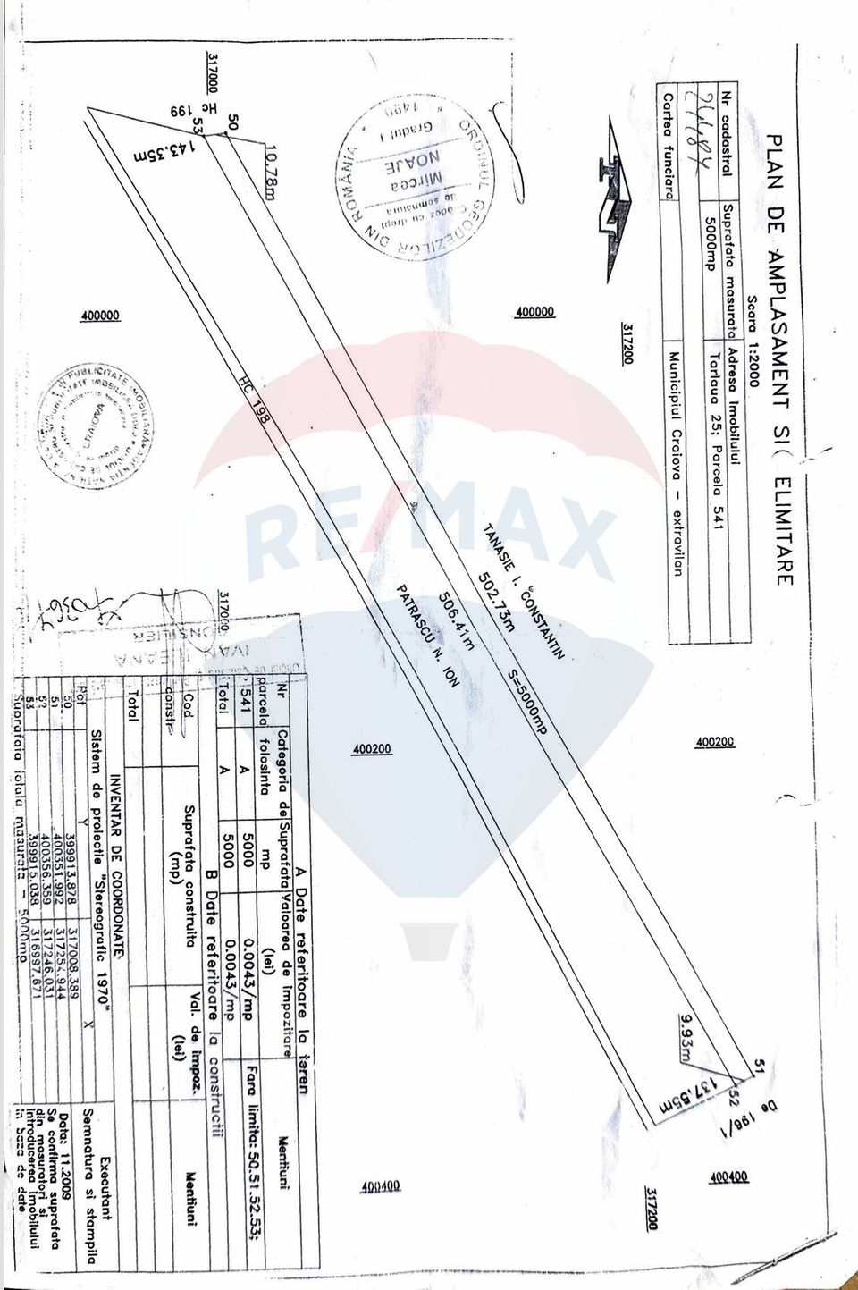 Land 5,000sqm Craiova / DJ Drum judetean