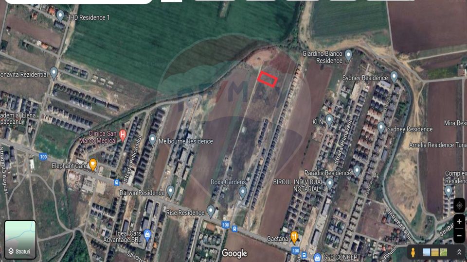 Land 374sqm Tunari / Strada 1 Decembrie