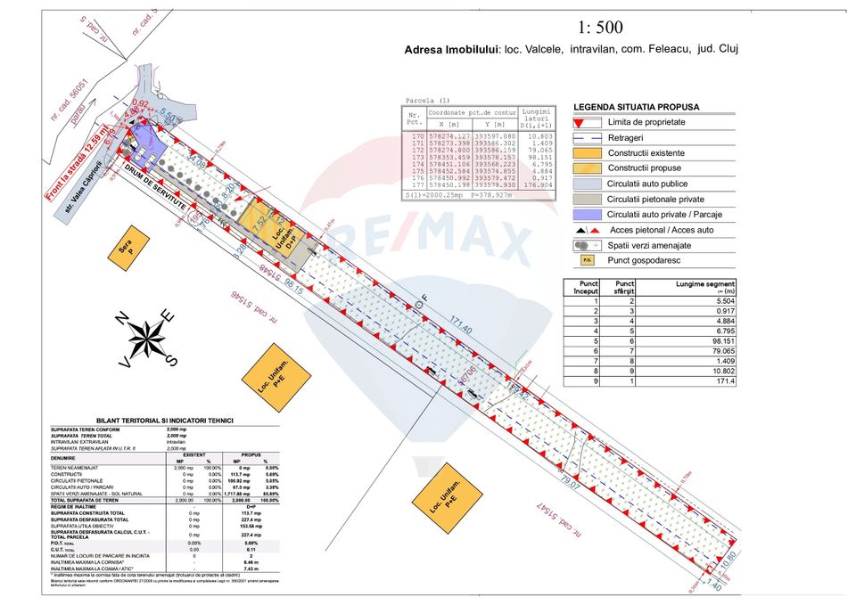 2000mp , Valea Capriorii, asfalt, autorizare in curs , comision 0