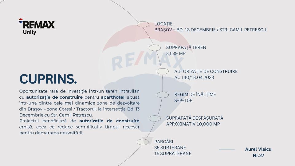 🏗️ TEREN CU AUTORIZAȚIE DE CONSTRUIRE APARTHOTEL – BRAȘOV