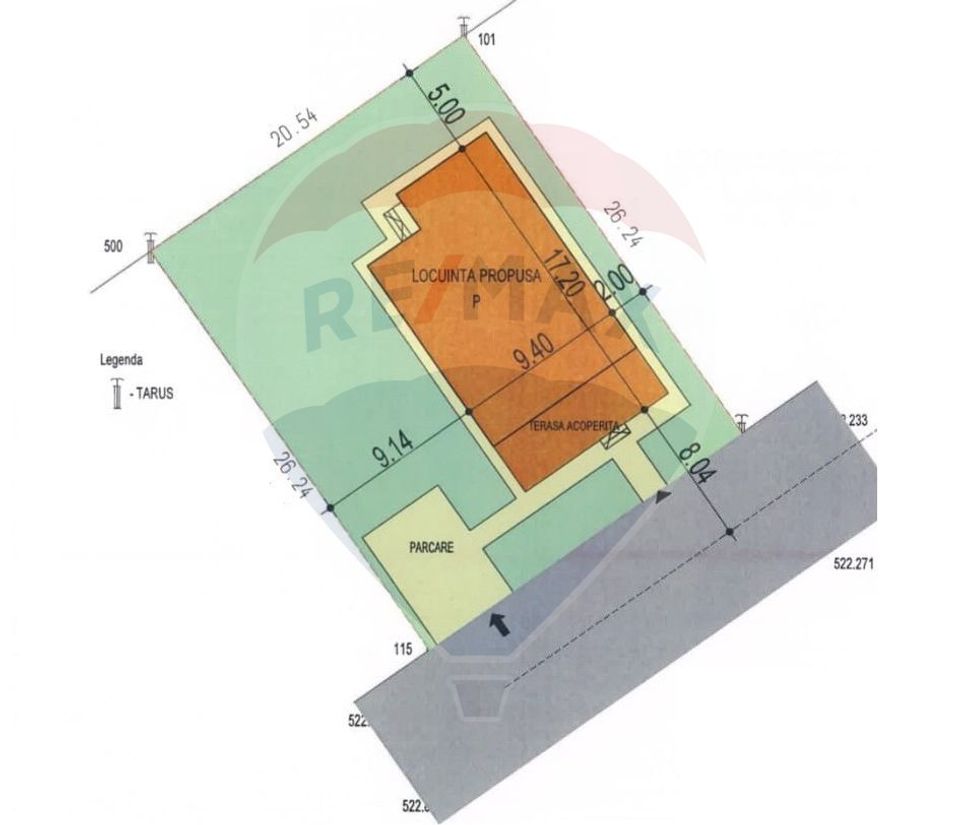 Teren Sanpetru, str Armoniei, 539mp, cu proiect casa si avize in lucru