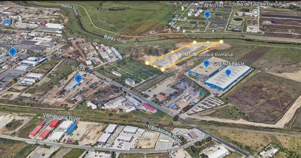 Urban Land 1.2 ha for Sale, Approved PUZ – IAȘI INDUSTRIAL AREA