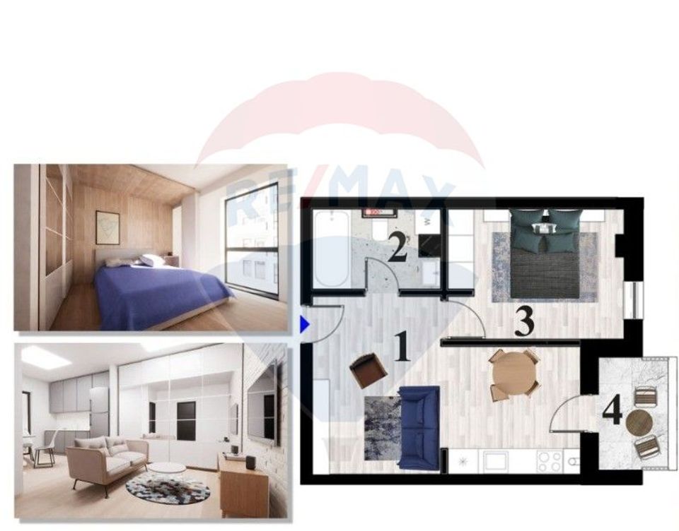 APARTAMENT DE VÂNZARE 2 camere în zona Orasul Vechi, Baia Mare