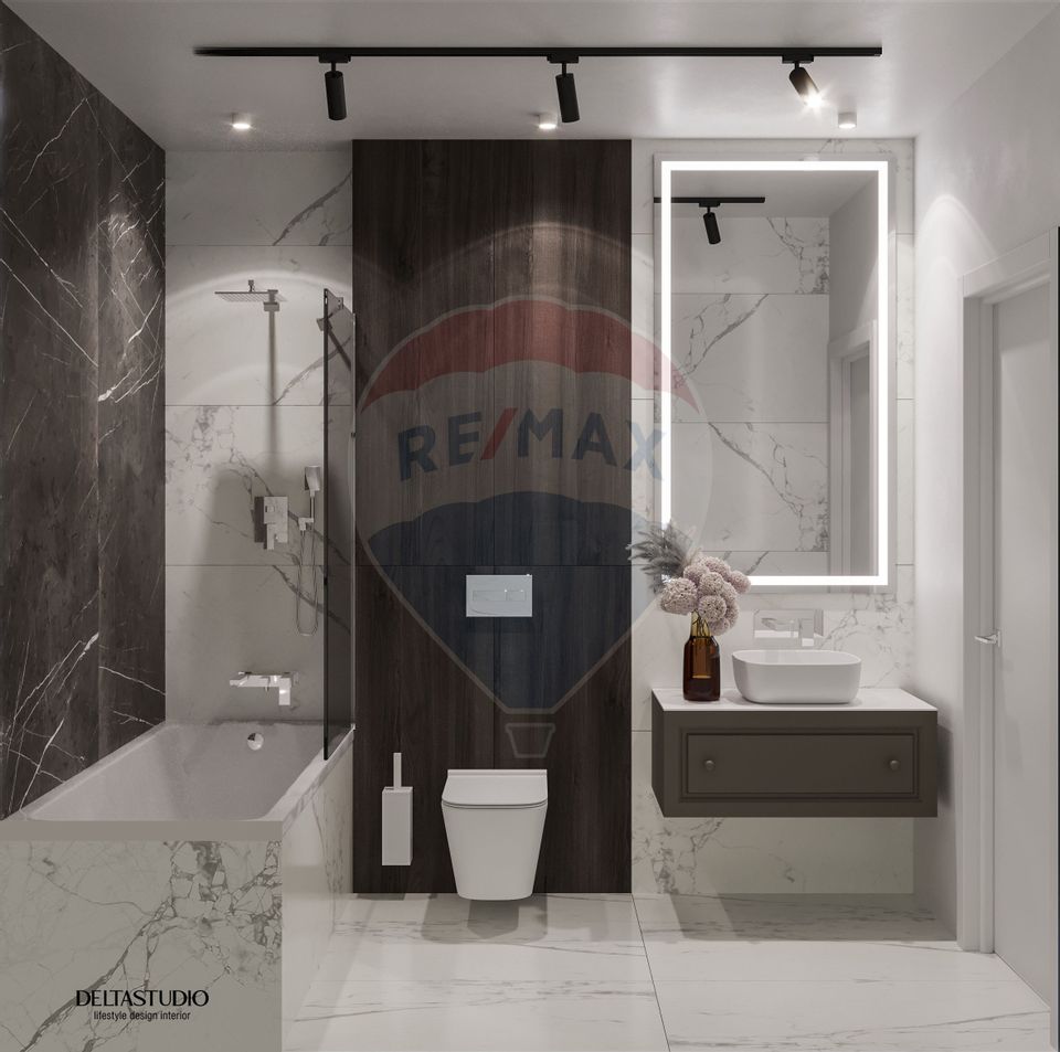 Penthouse cu 3 camere, orientare V, terasă 25 mp, Capitolis Residence