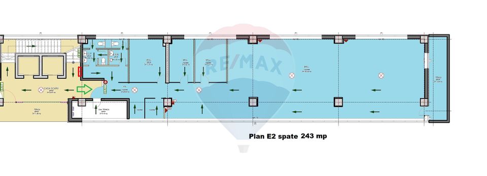 Spatiu birouri de închiriat 240  mp Central Comision 0%