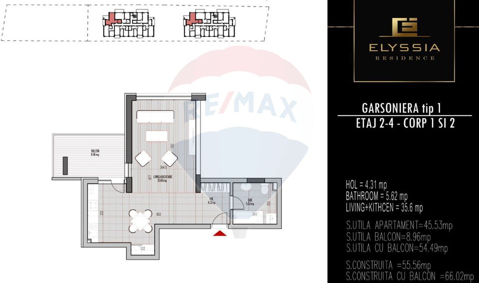 De vanzare Studio - Investiție sigură lângă aeroport - Proiect nou