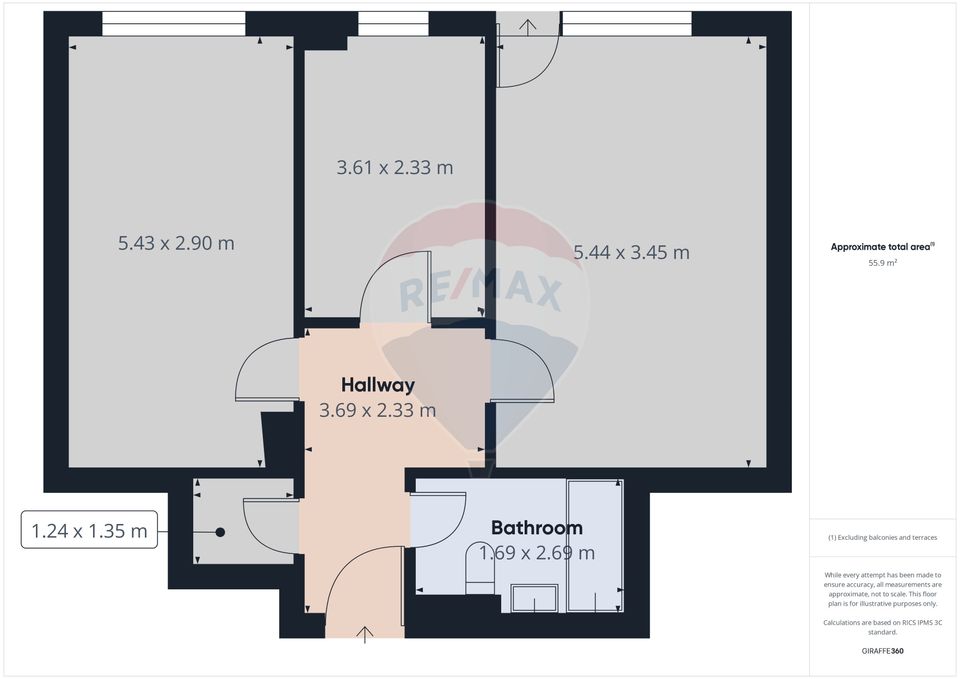 Apartament 2 camere decomandat | Finisaje Premium | Urban Plaza