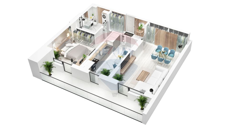 2 room Apartment for sale, Nord area