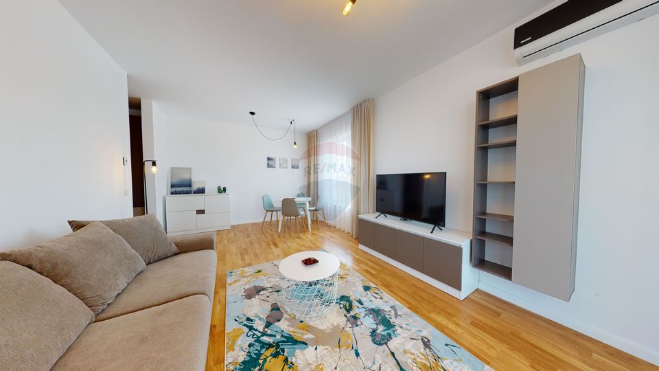 Bright apartment with 2 rooms and parking in Luxuria Domenii Residence