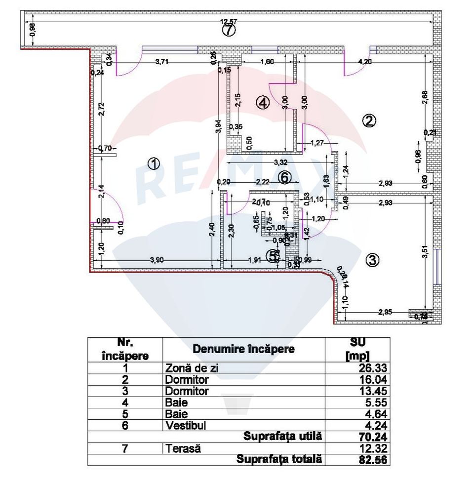 3-room apartment for sale in Damaroaia - Petrom City area