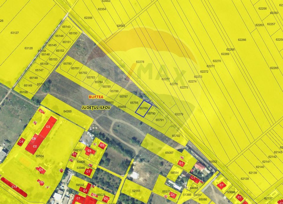 Buftea construction land, close to the road, developing area