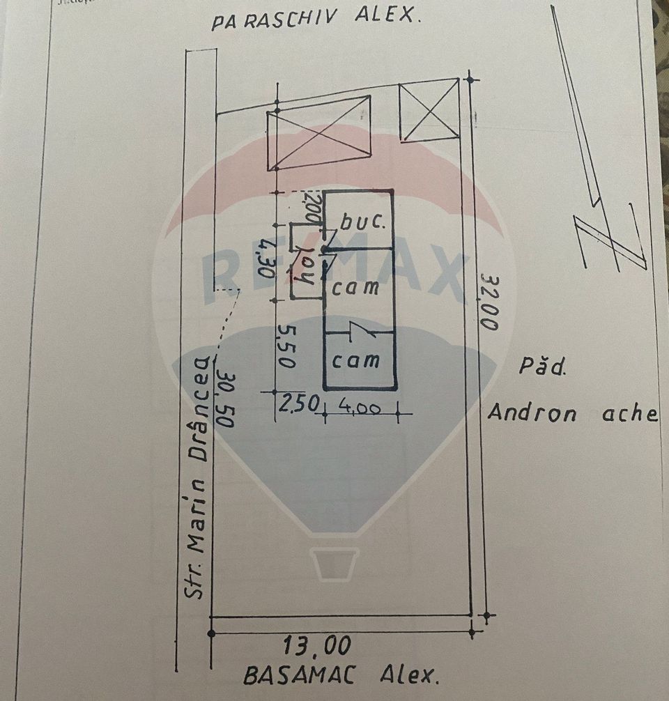 Teren 299.96mp Voluntari, casa 70 mp demolabila/renovabila