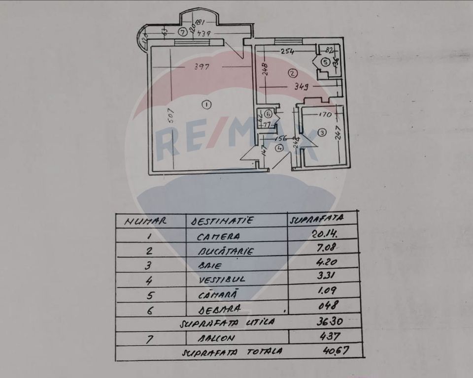 1 room Apartment for rent, Brancoveanu area