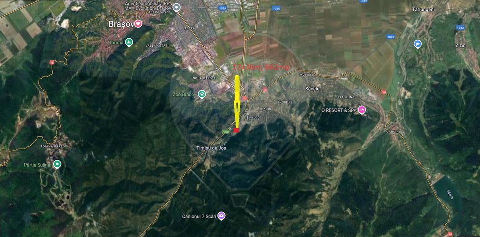 662 mp Bunloc/Iesire Brasov-Predeal/P+1+M/Priveliste