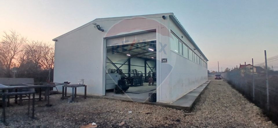 Hala de vanzare in Crevedia 240 mp utili teren 4.000 mp acces TIR