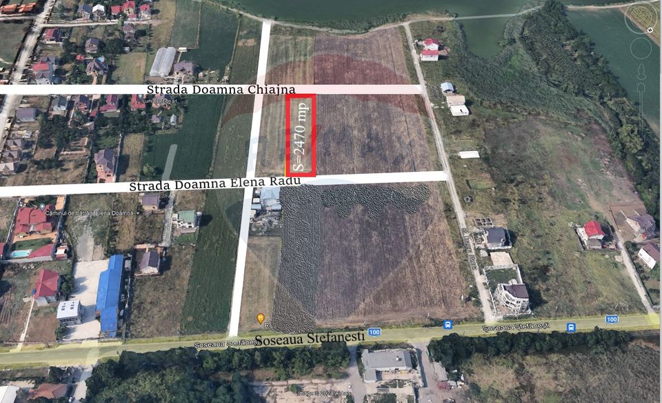 Teren intravilan, 2470 mp, dubla deschidere, Afumati