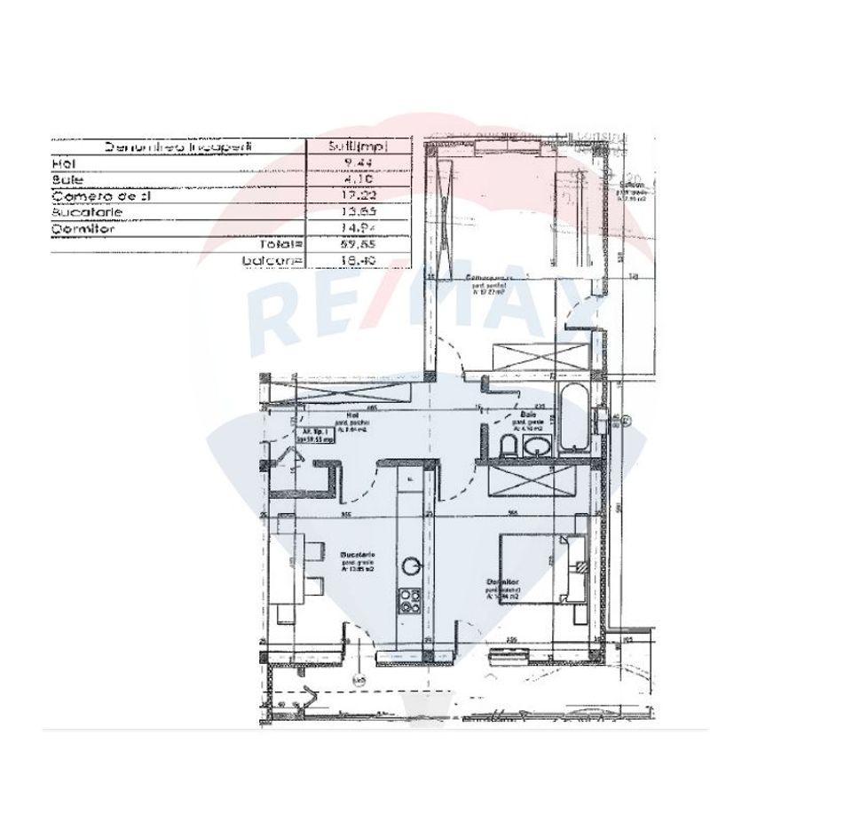 Apartament cu 3 camere de vânzare