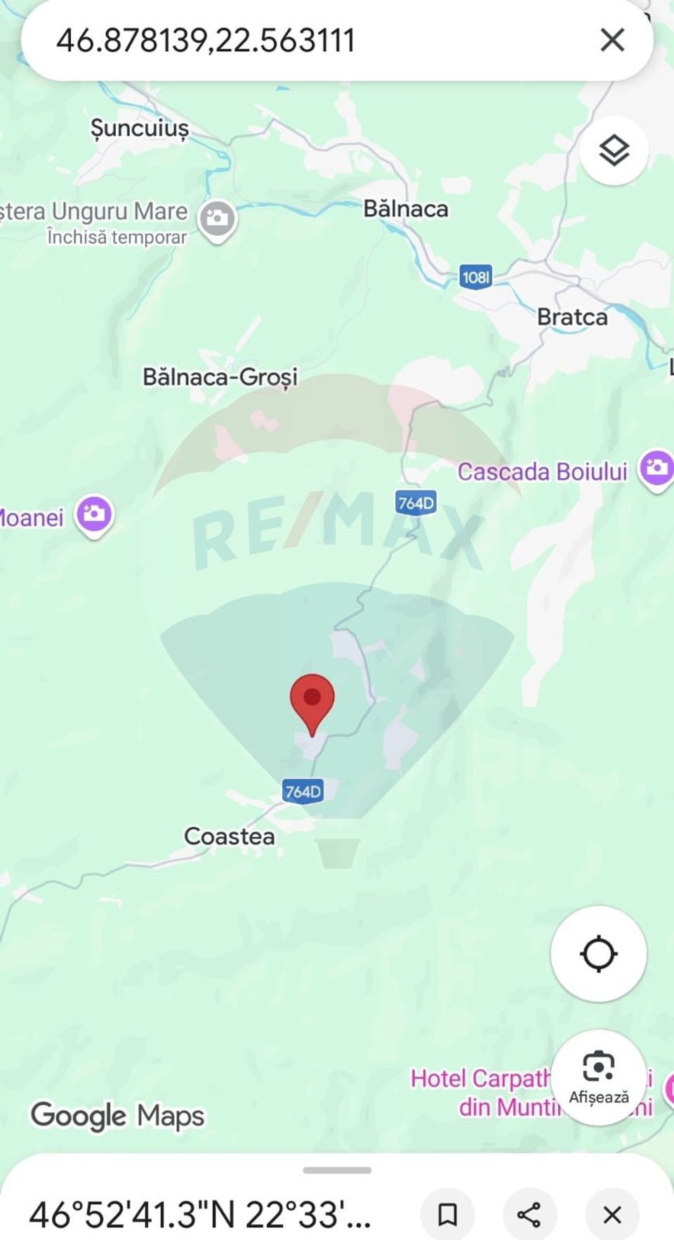 Teren constructii si faneata/livada 3082 mp Damis Bratca drum DJ 764D