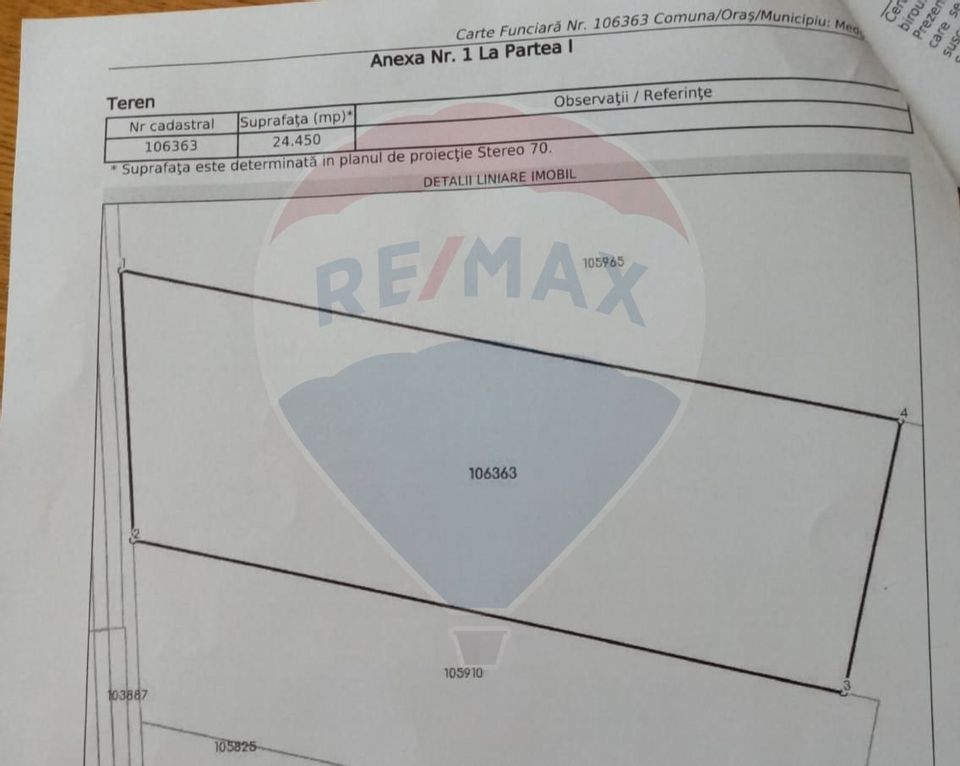 Teren 39,450mp Valea Dacilor / Parcul Parcela A1040/37/1, A1040/35/1