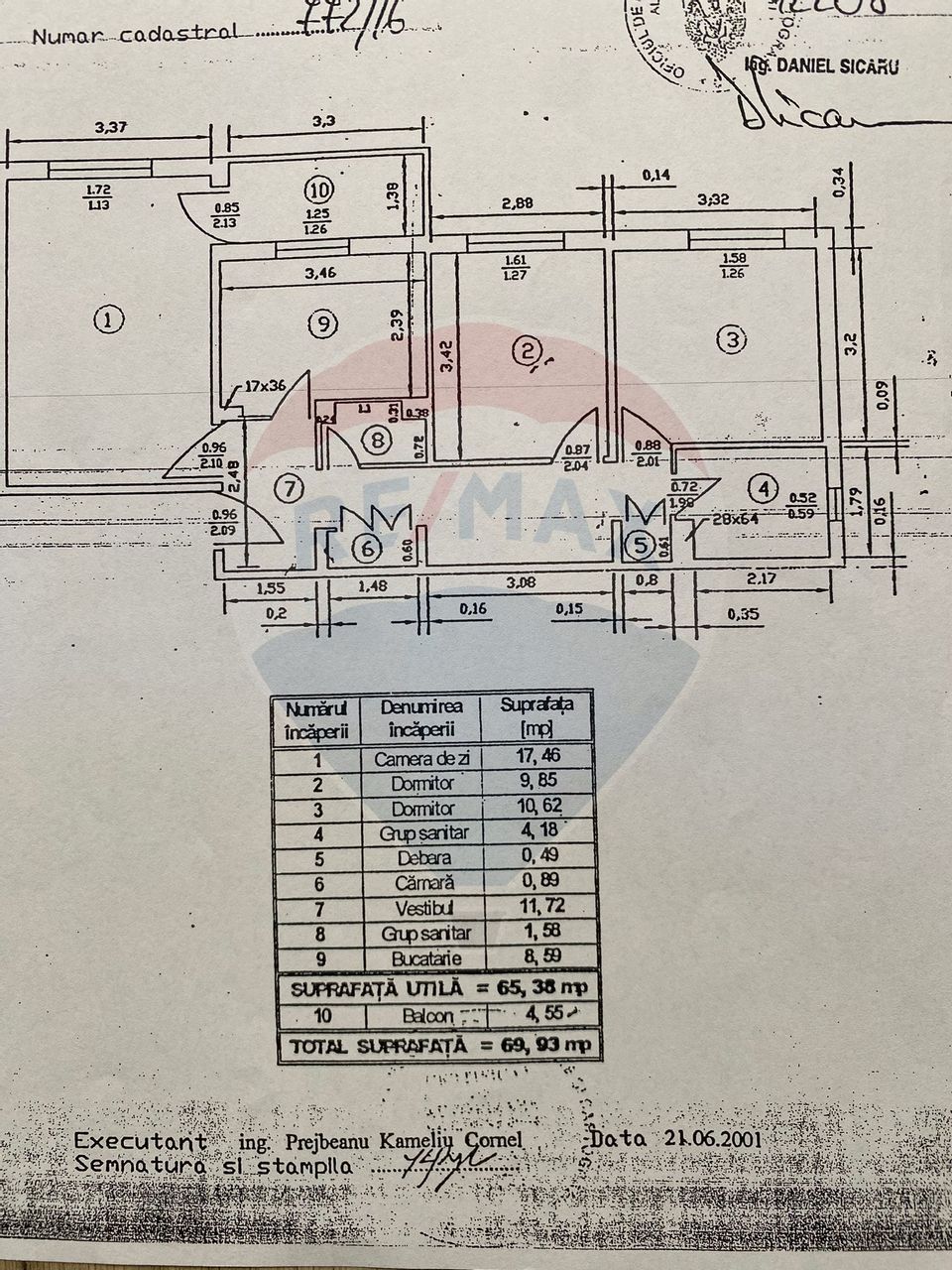 3-room apartment with its own central heating system in Crangasi