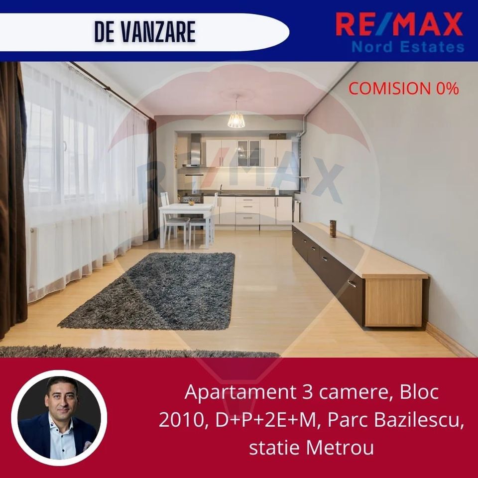 Oportunitate | Apartament 3 camere de vanzare | Parc Bazilescu