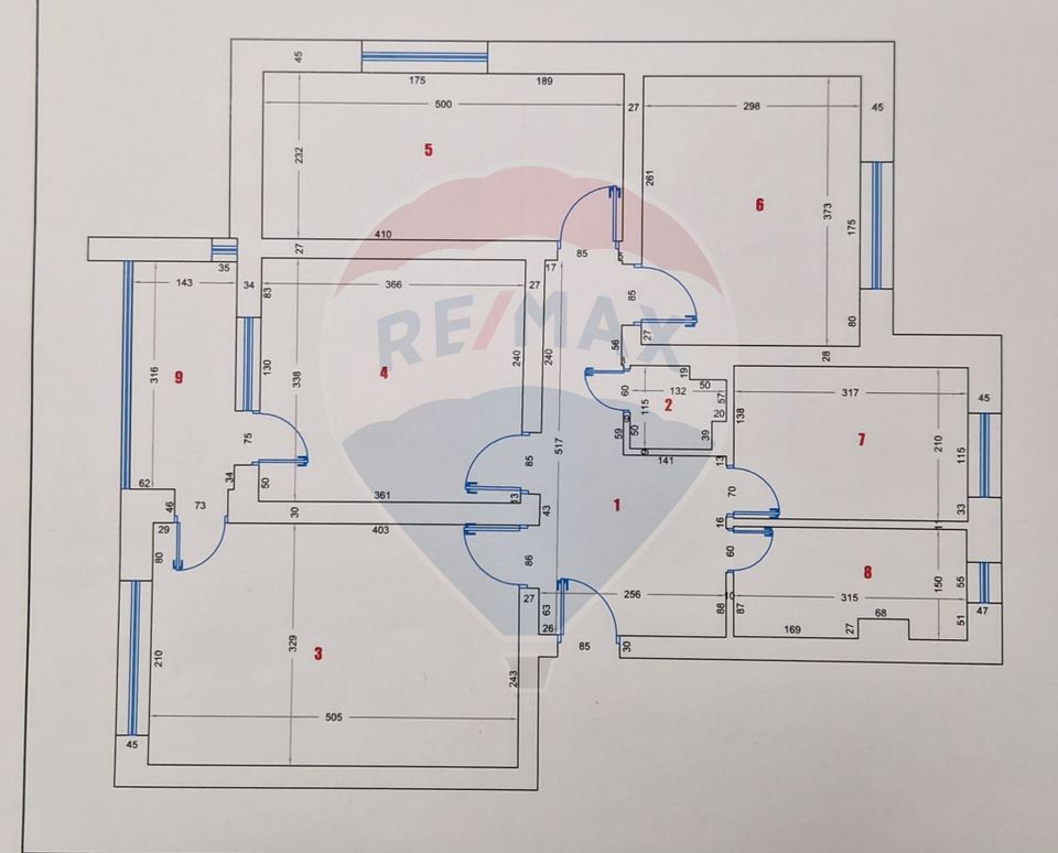 Apartament  4 camere / 75 mp / decomandat/  zona 1 Mai / 2 bai / 4 / 4