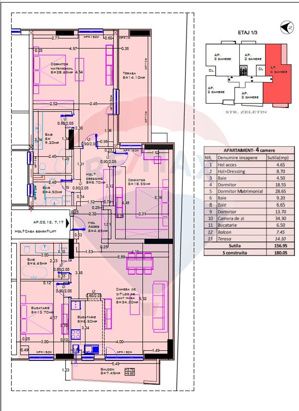 Vanzare Apartament cu 4 camere în zona Baneasa