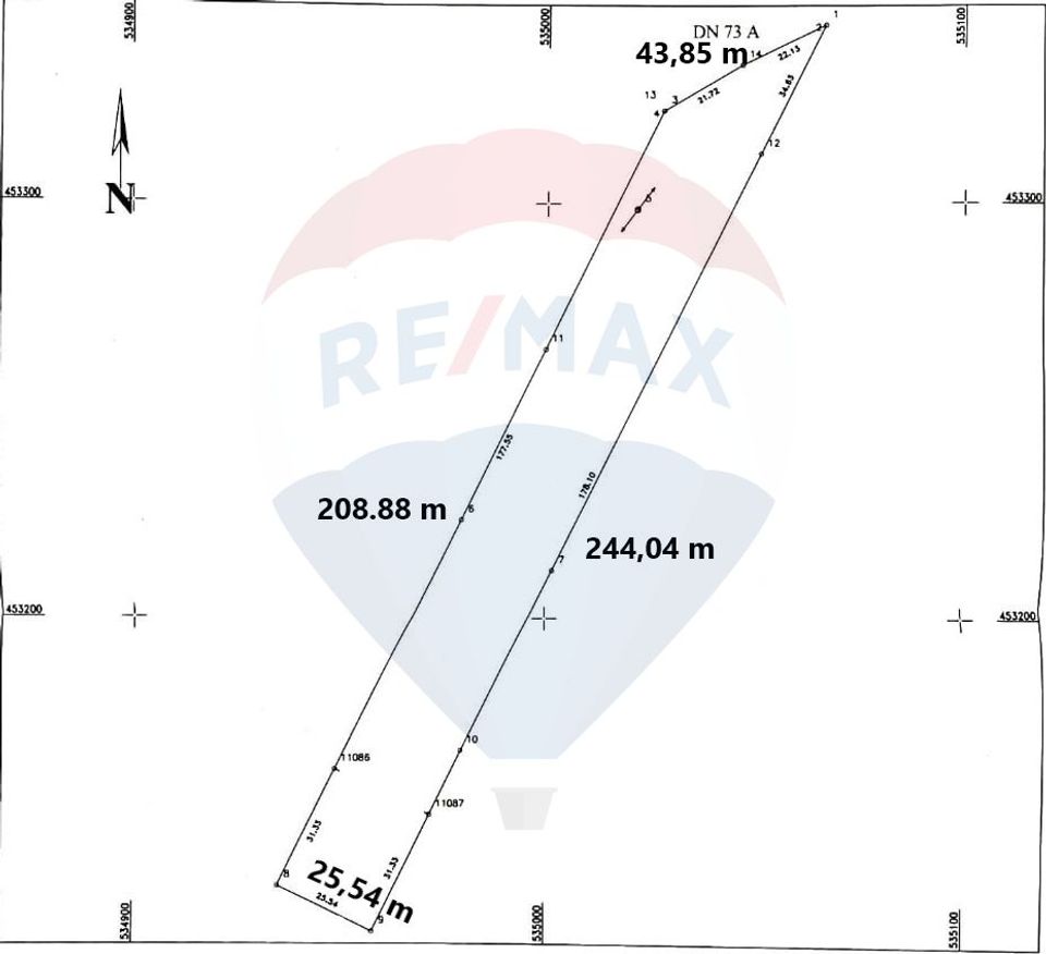 Land 5,800sqm Rasnov / DN 73