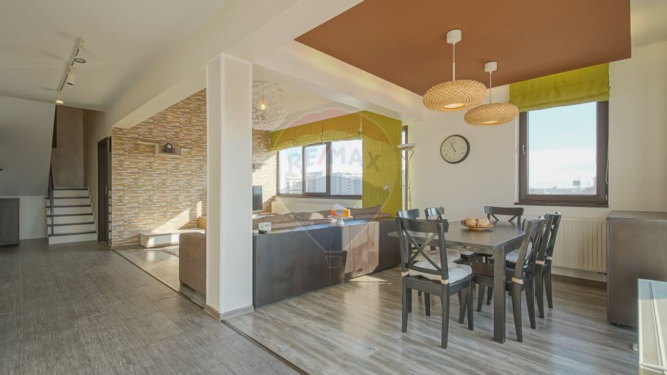 De vanzare penthouse in Tractoru, 3 camere, mobilat si utilat