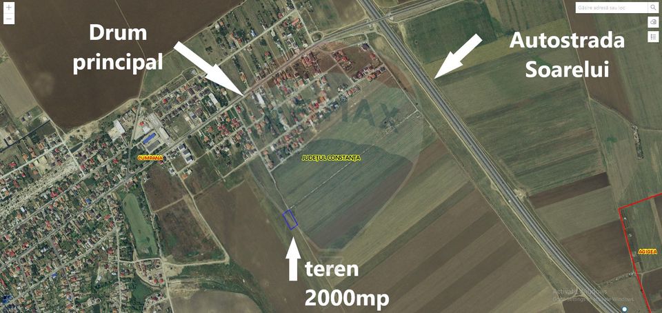 Teren 2,000 mp intravilan - Cumpana