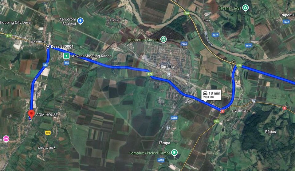 Hală industrială P+1 – 490 mp utili | Teren 2.447 mp | Platformă beton