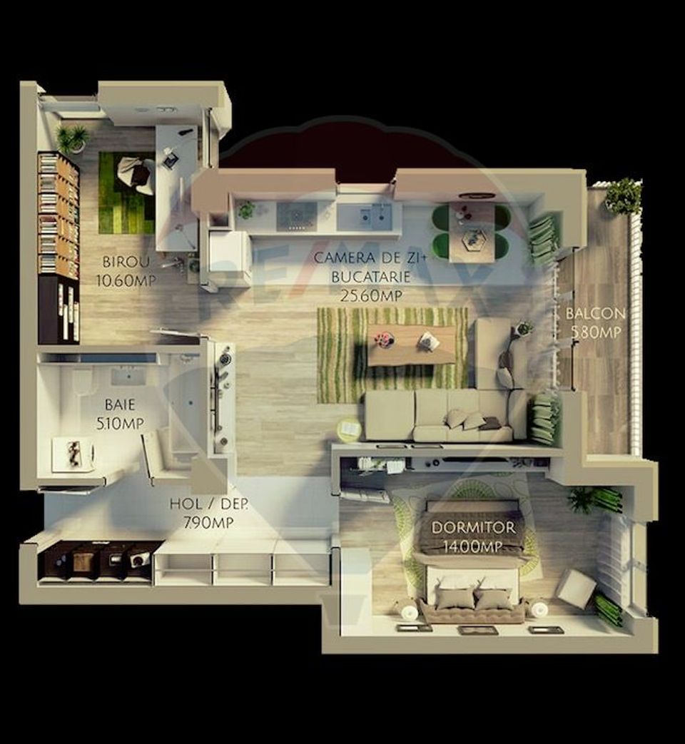 Apartament 2.5 camere, de vânzare, Avantgarden 3 Faza IV