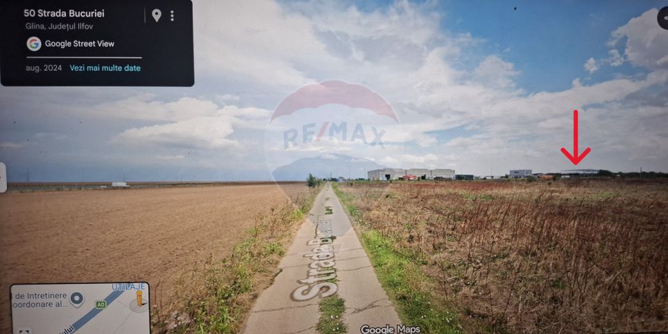 Teren 15.107mp, POT60% + Hală industrială | acces rapid A0