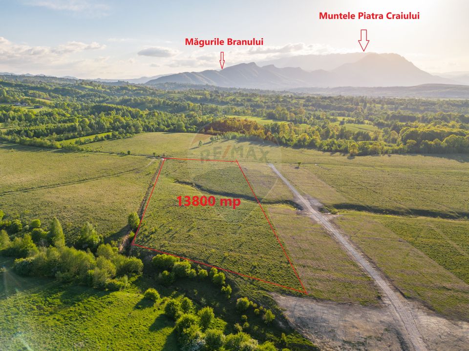 Land 13,800sqm Rasnov / Strada Valea Glajariei