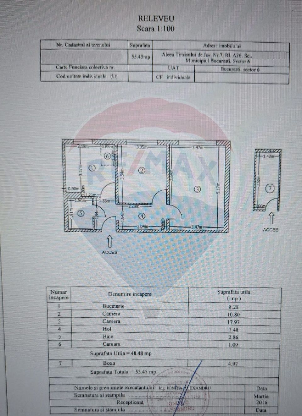 2 room apartment OWN CENTRAL and BOX - Drumul Taberei