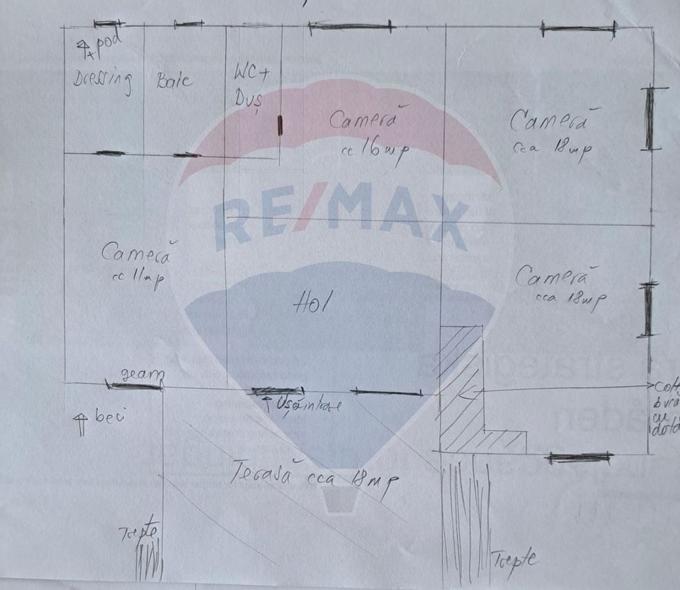 Casă individuala , renovata , Someseni ,3 camere , 2 bai, teren 700mp