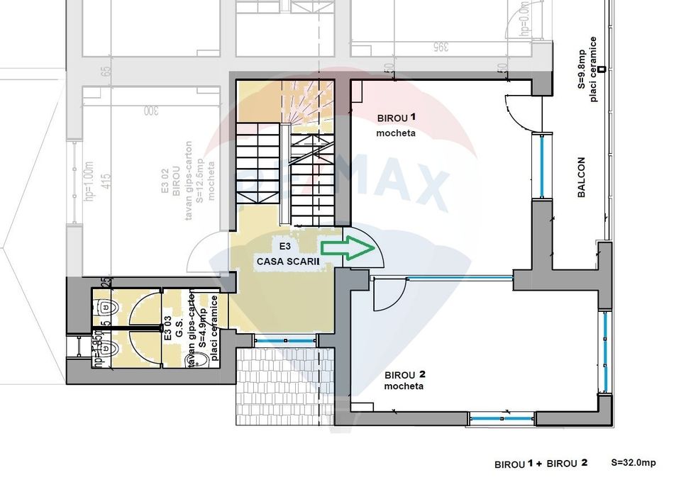 38sq.m Office Space for rent, Zorilor area