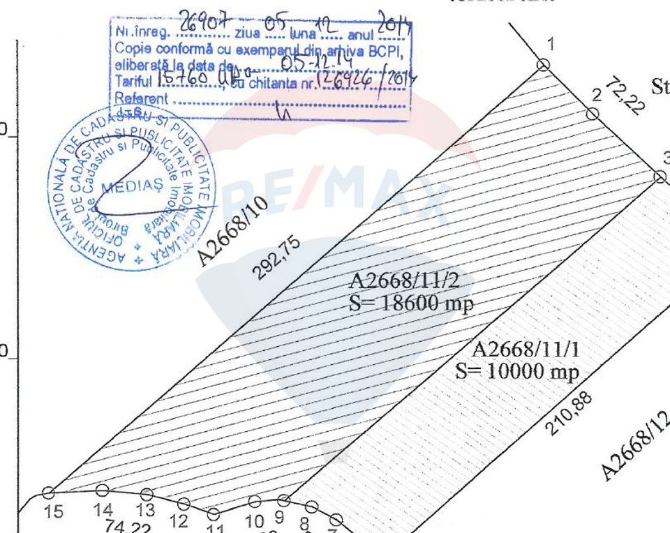 Teren 18,600mp Bazna / Prelungirea Principala