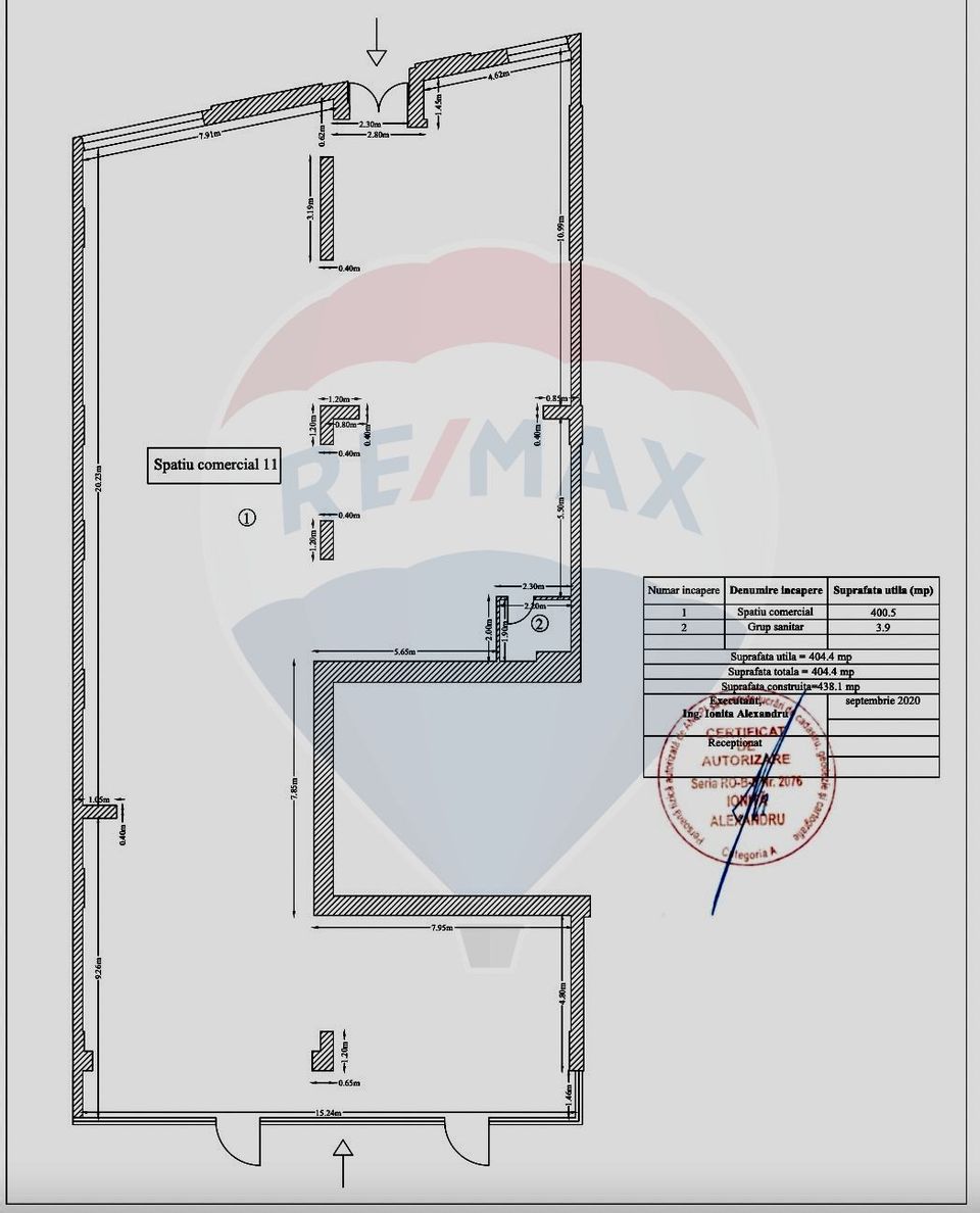 Spatiu comercial de închiriat în zona Barbu Vacarescu