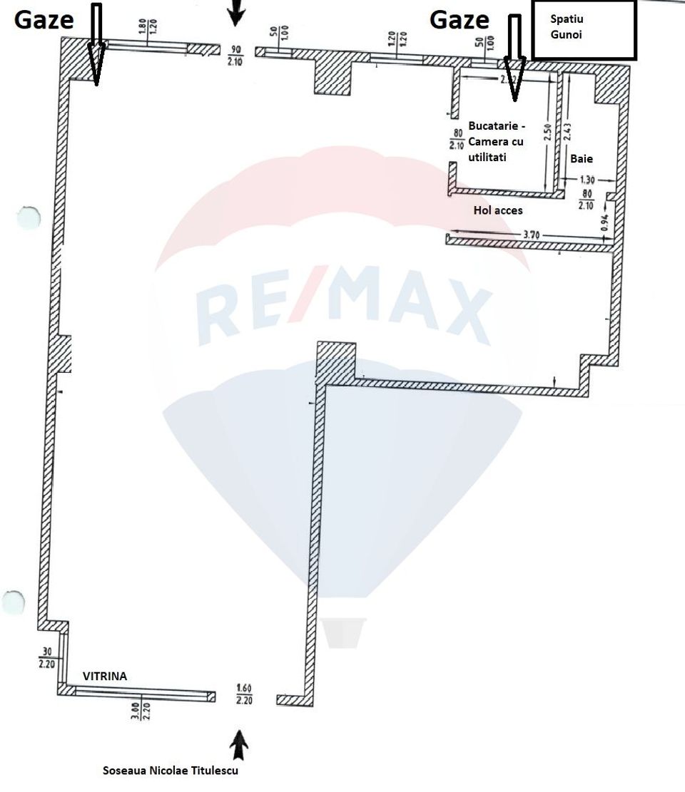 120sq.m Commercial Space for rent, Titulescu area