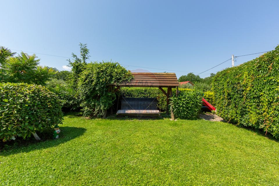 Casă spațioasă cu garaj dublu, foișor și curte amenajată