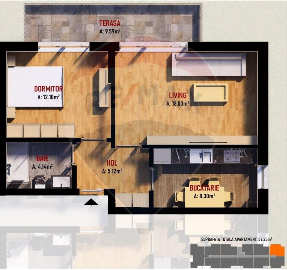 2 room Apartment for sale