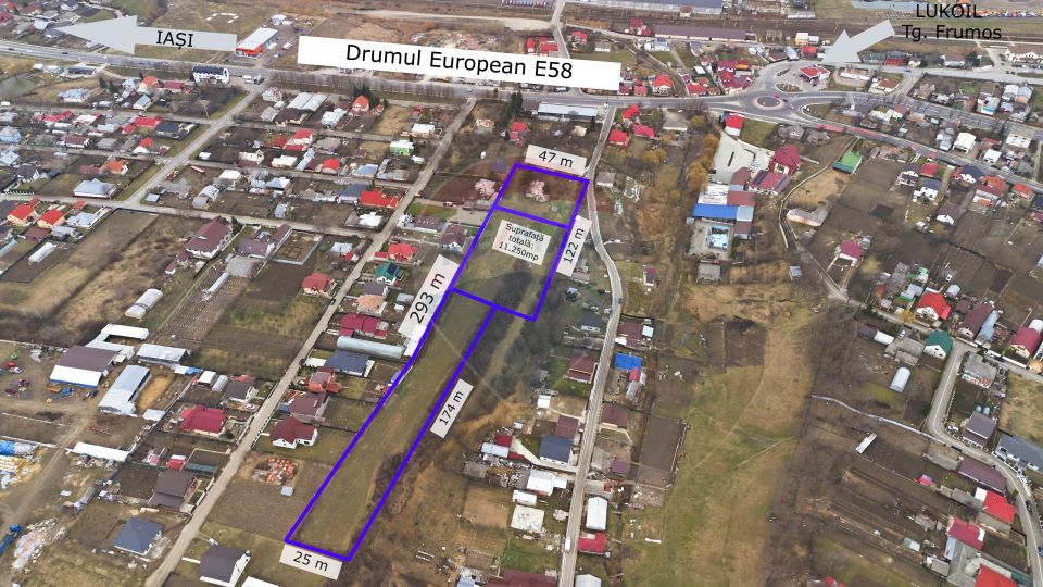 Teren pentru investiție, Intravilan , 11.254mp în Oraș - Targu Frumos