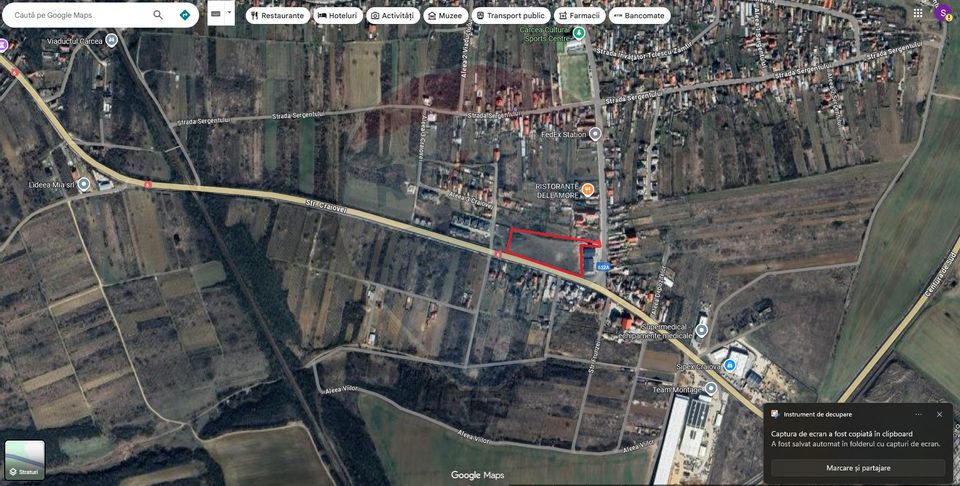 Teren 10,193mp Carcea Calea Craiovei E70