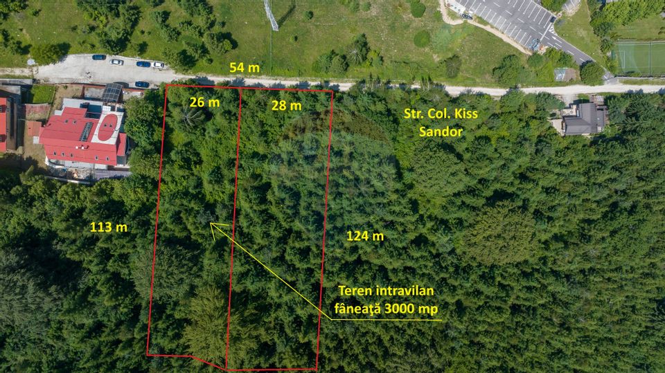 Teren intravilan, 3000 mp, Dâmbu Morii