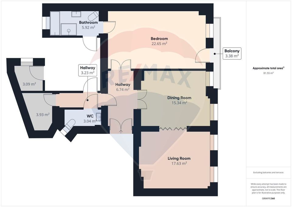 3 room Apartment for sale, P-ta Rosetti area