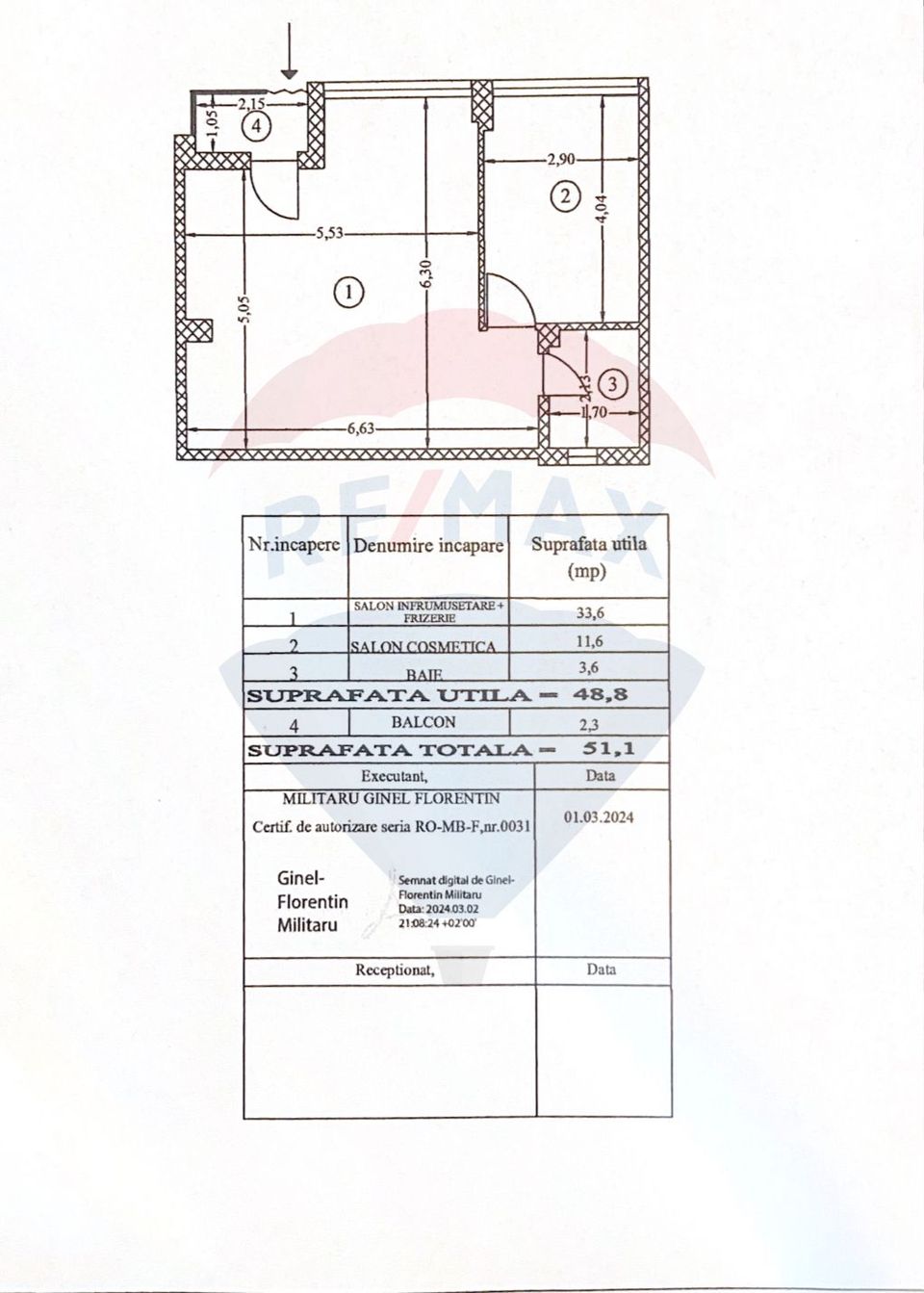 48.8sq.m Commercial Space for sale, Basarabia area