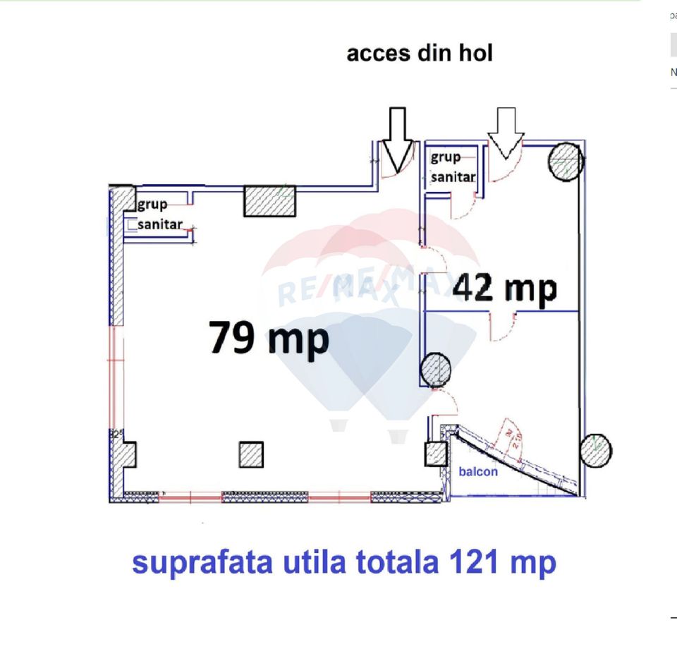 121sq.m Office Space for rent, Central area