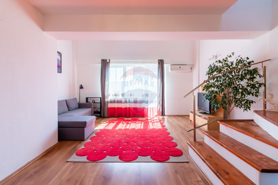 INCHIRIERE: Apartament LOFT 2 cam.,  75+8mpu terasa, Floreasca