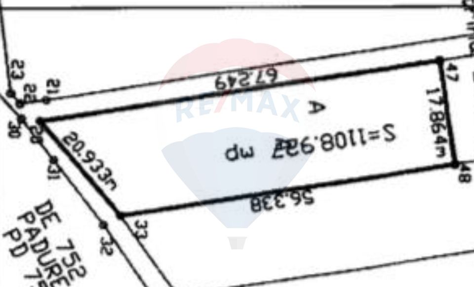 Teren Vladiceasca / Soseaua Vladiceasca 1109 mp Liziera Padurii